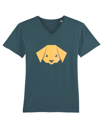 Cute Dog Face - Origami Style Stargazer