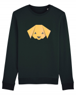 Cute Dog Face - Origami Style Bluză mânecă lungă Unisex Rise