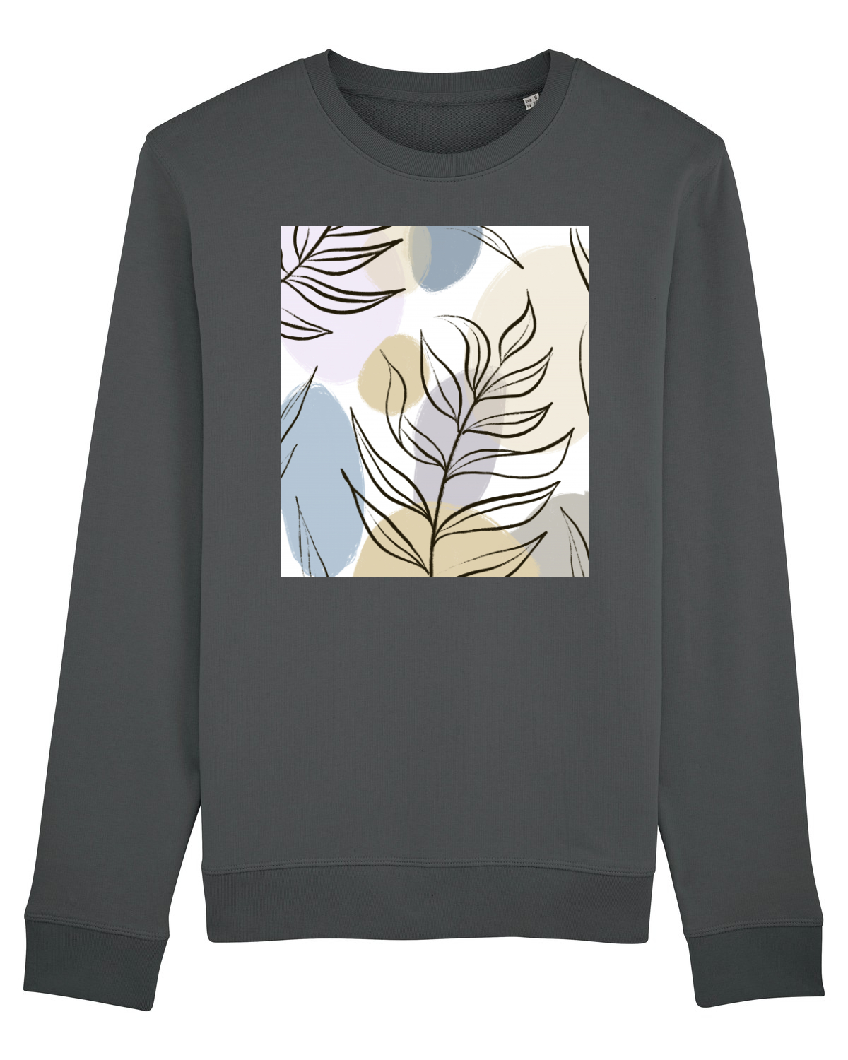 Bluză mânecă lungă Unisex Rise Anthracite