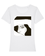 Look Tricou mânecă scurtă guler larg fitted Damă Expresser