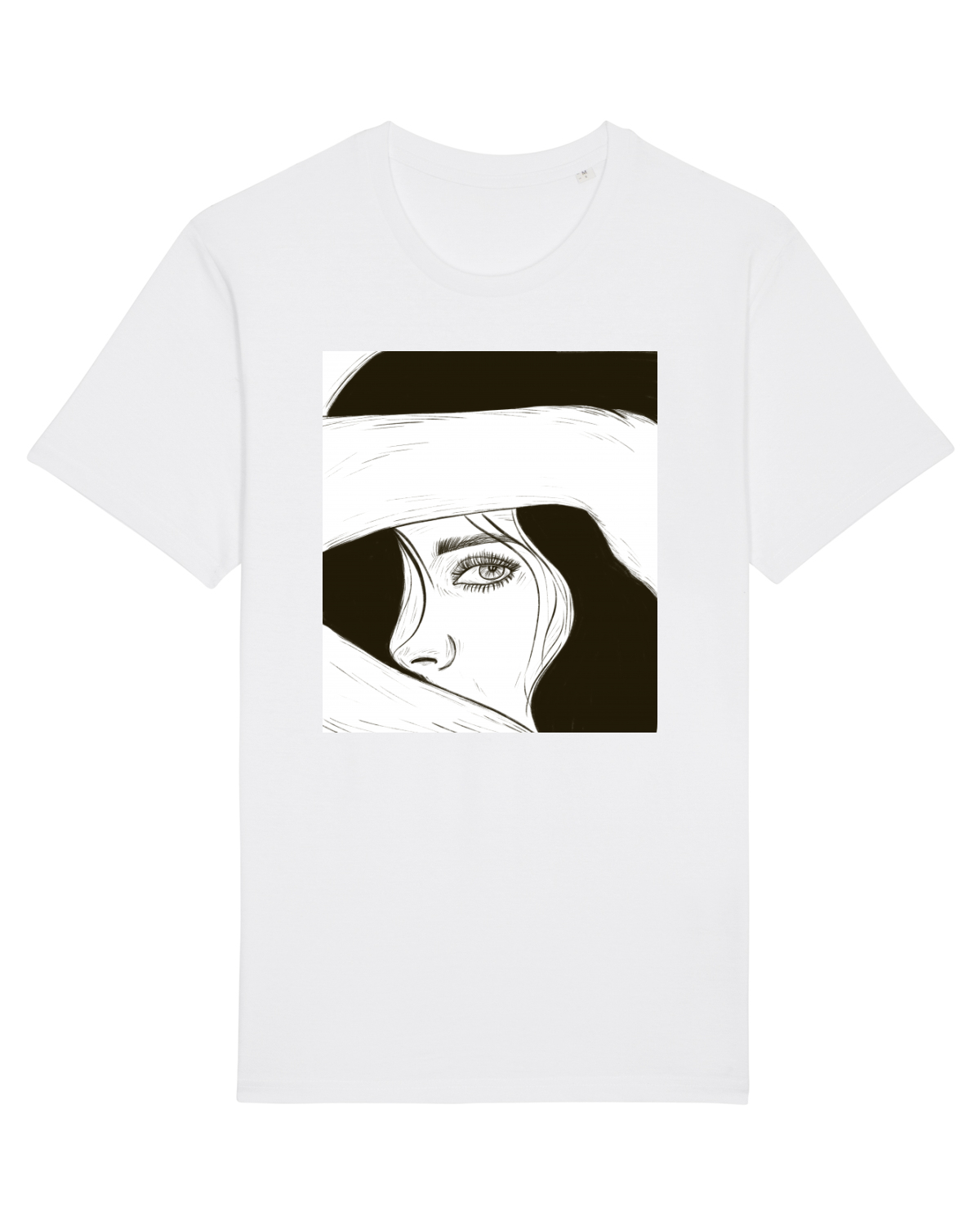 Tricou mânecă scurtă Unisex Rocker White