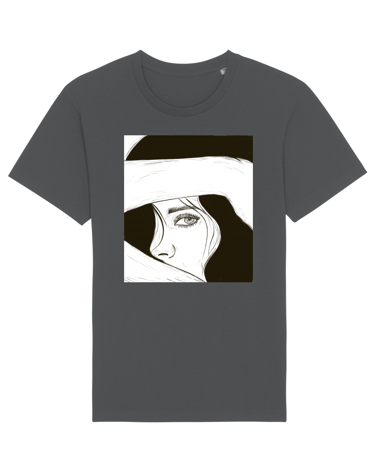 Tricou mânecă scurtă Unisex Rocker Anthracite