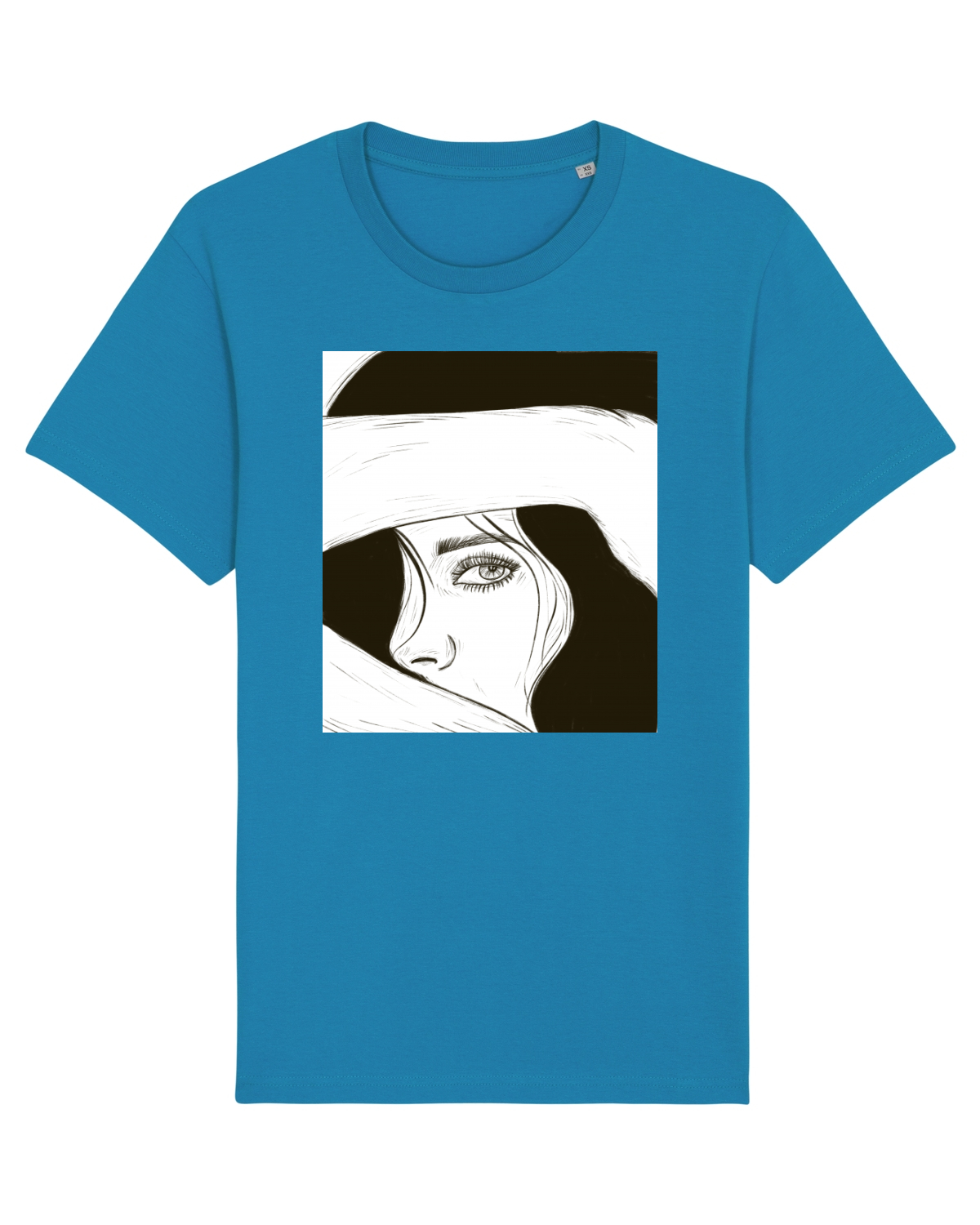 Tricou mânecă scurtă Unisex Rocker Azur
