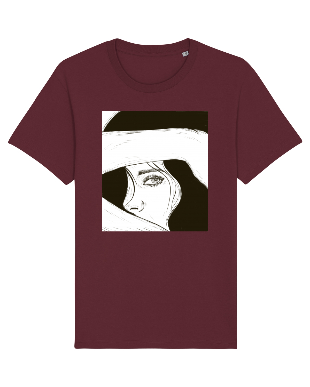 Tricou mânecă scurtă Unisex Rocker Burgundy