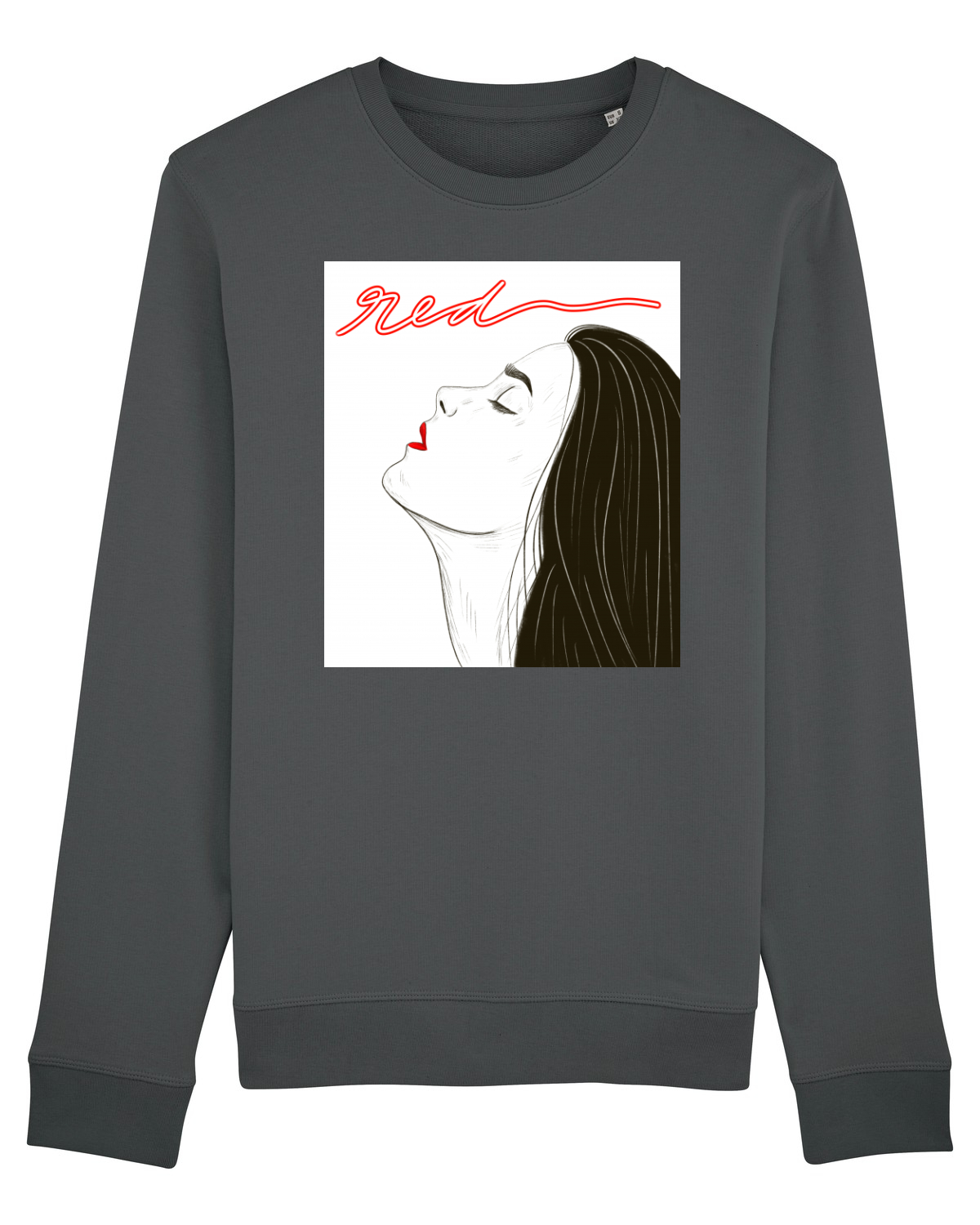 Bluză mânecă lungă Unisex Rise Anthracite