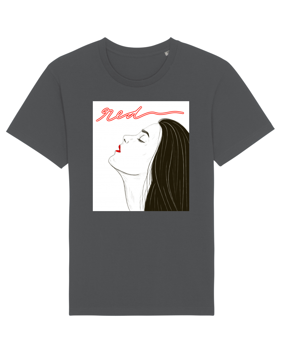 Tricou mânecă scurtă Unisex Rocker Anthracite