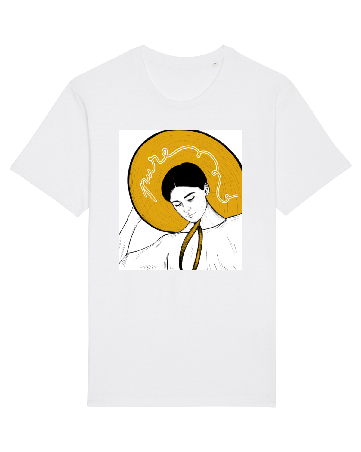 Tricou mânecă scurtă Unisex Rocker White