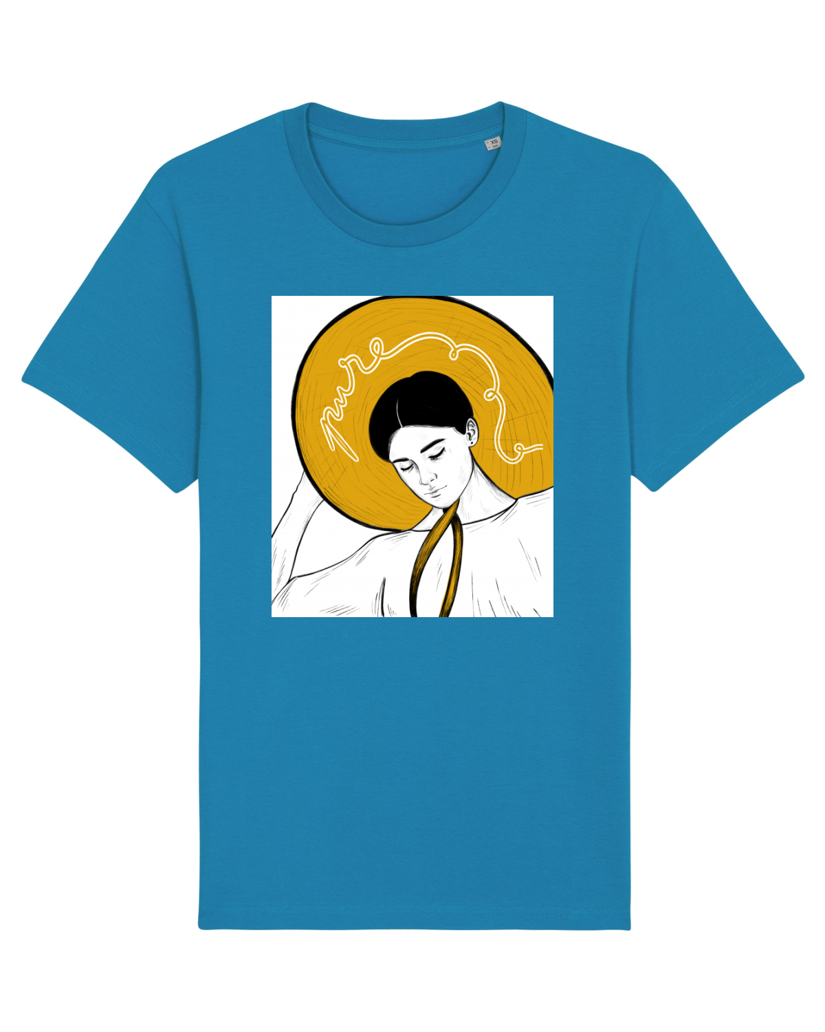 Tricou mânecă scurtă Unisex Rocker Azur