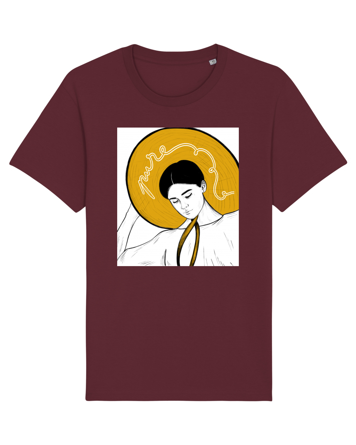 Tricou mânecă scurtă Unisex Rocker Burgundy