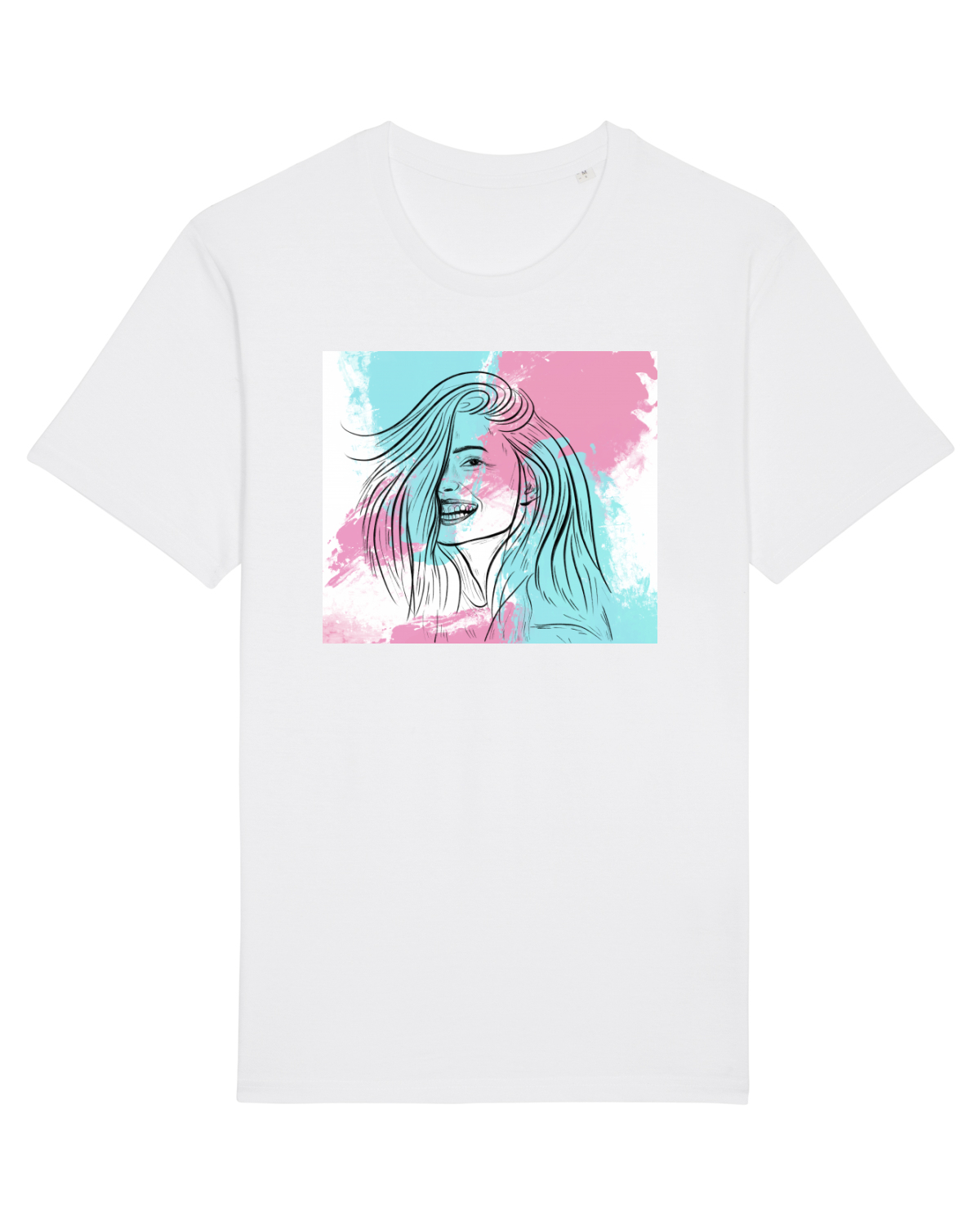 Tricou mânecă scurtă Unisex Rocker White