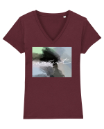 Artist Tricou mânecă scurtă guler V Damă Evoker