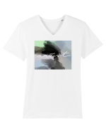 Artist Tricou mânecă scurtă guler V Bărbat Presenter