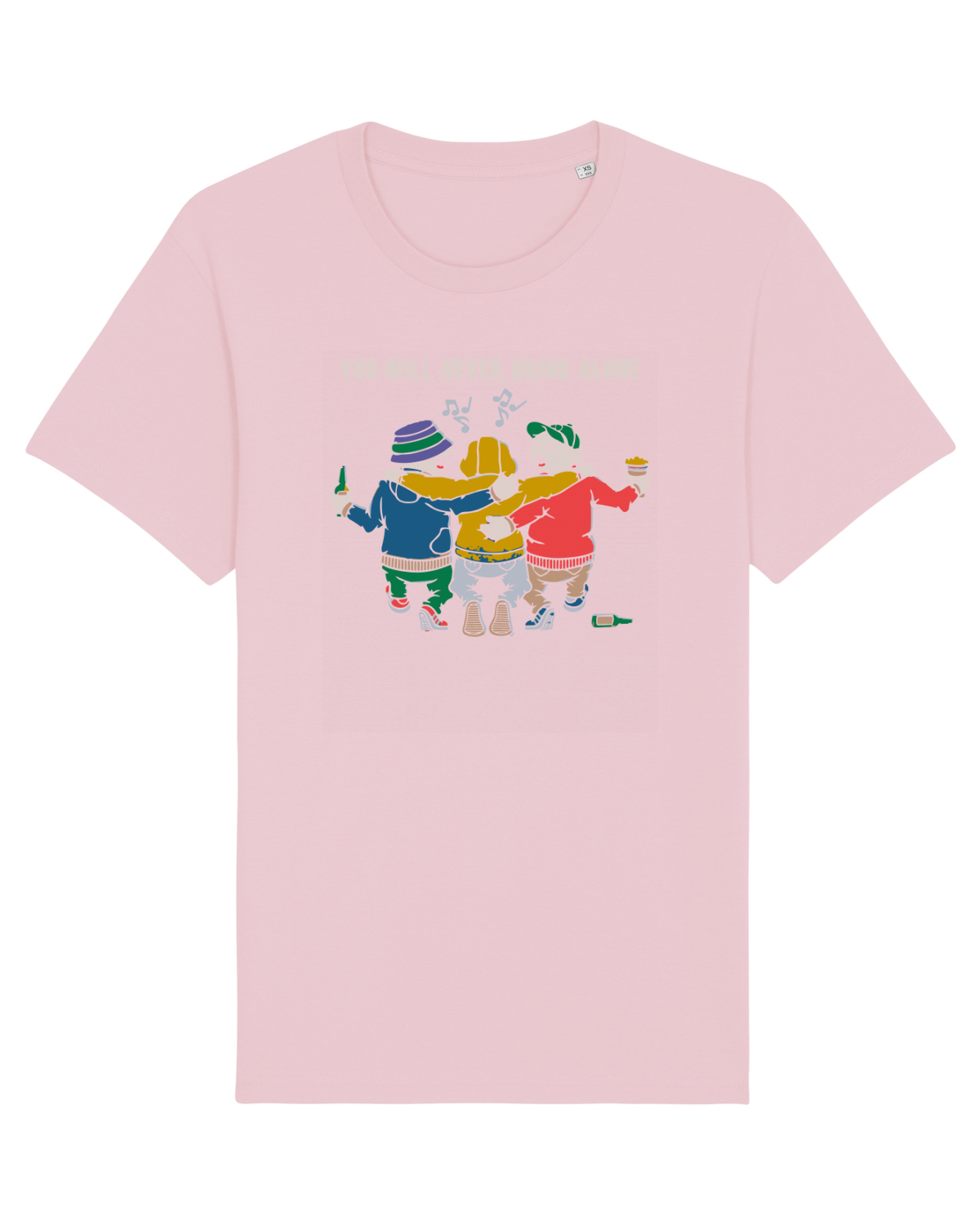 Tricou mânecă scurtă Unisex Rocker Cotton Pink