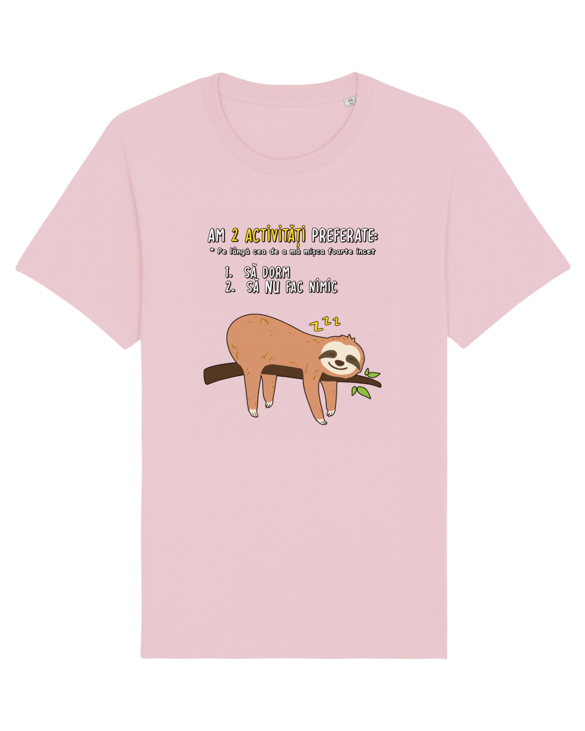 Tricou mânecă scurtă Unisex Rocker Cotton Pink