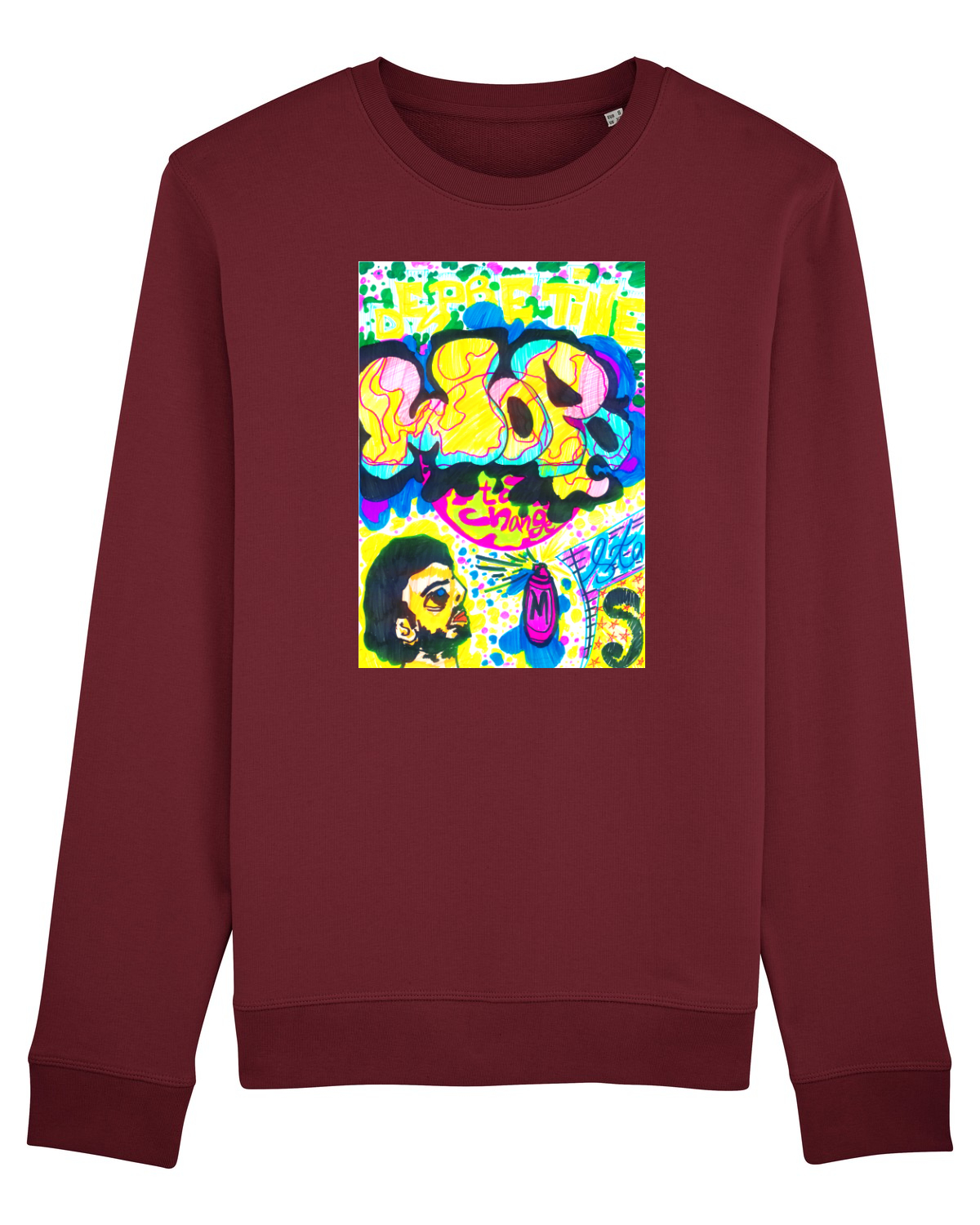 Bluză mânecă lungă Unisex Rise Burgundy