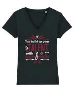 Despre talent Tricou mânecă scurtă guler V Damă Evoker