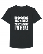 Boobs Barbeque And Beer That's Why I'm Here Tricou mânecă scurtă guler larg Bărbat Skater