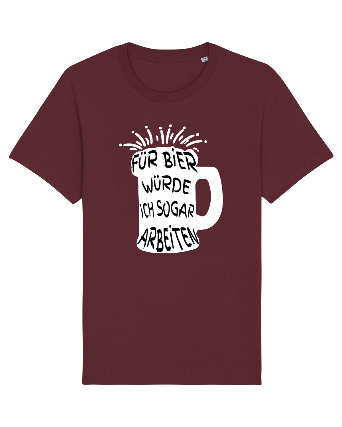 Tricou mânecă scurtă Unisex Rocker Burgundy