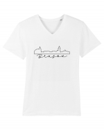 Brasov Semnatura Tricou mânecă scurtă guler V Bărbat Presenter