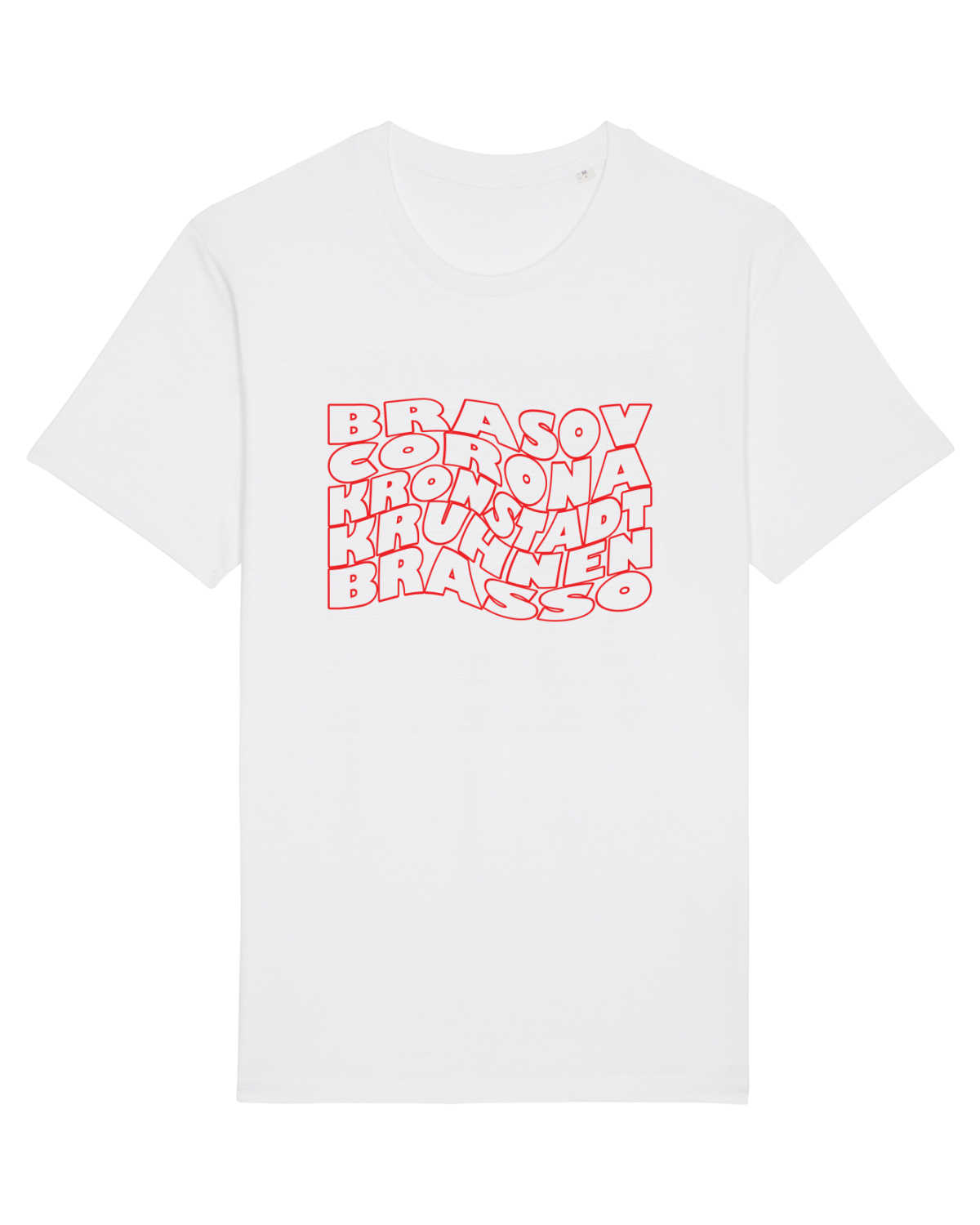 Tricou mânecă scurtă Unisex Rocker White
