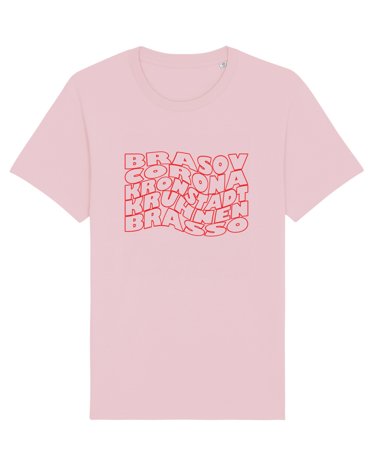 Tricou mânecă scurtă Unisex Rocker Cotton Pink