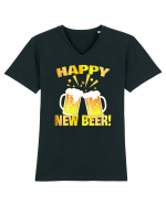 Happy New Beer Tricou mânecă scurtă guler V Bărbat Presenter