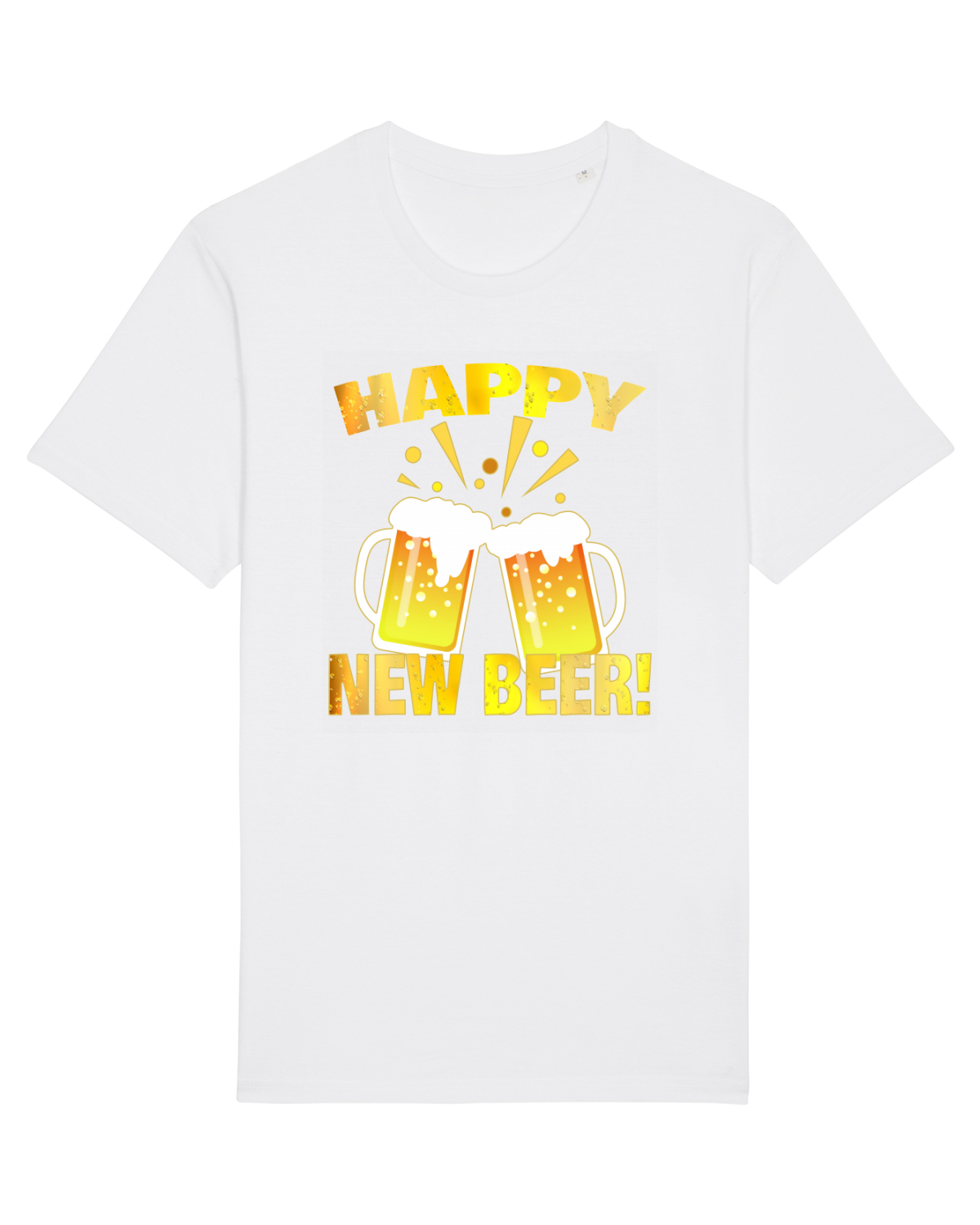 Tricou mânecă scurtă Unisex Rocker White