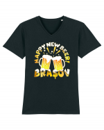 Happy New Beer Brasov Tricou mânecă scurtă guler V Bărbat Presenter