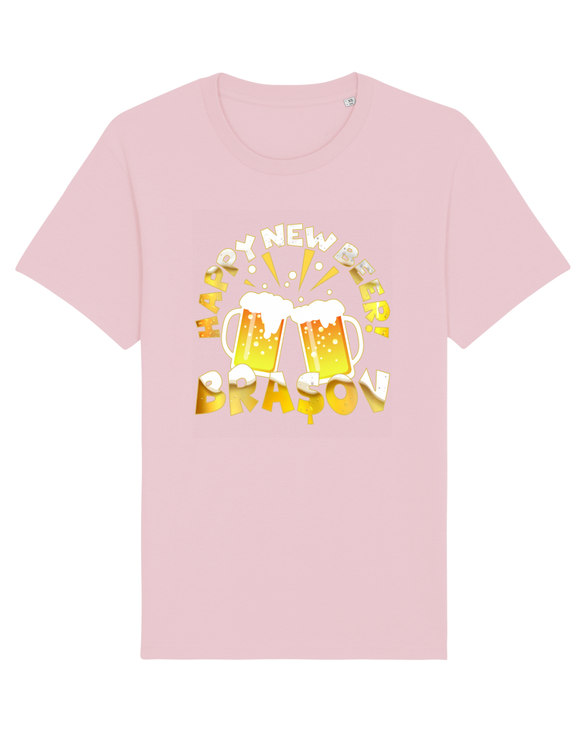 Tricou mânecă scurtă Unisex Rocker Cotton Pink