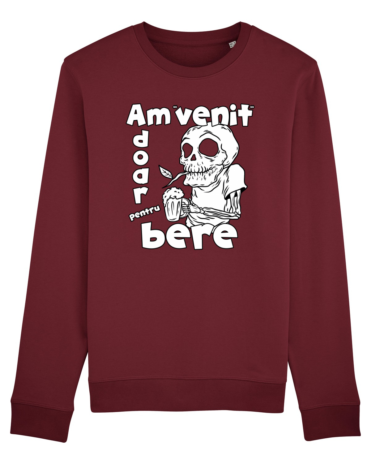 Bluză mânecă lungă Unisex Rise Burgundy