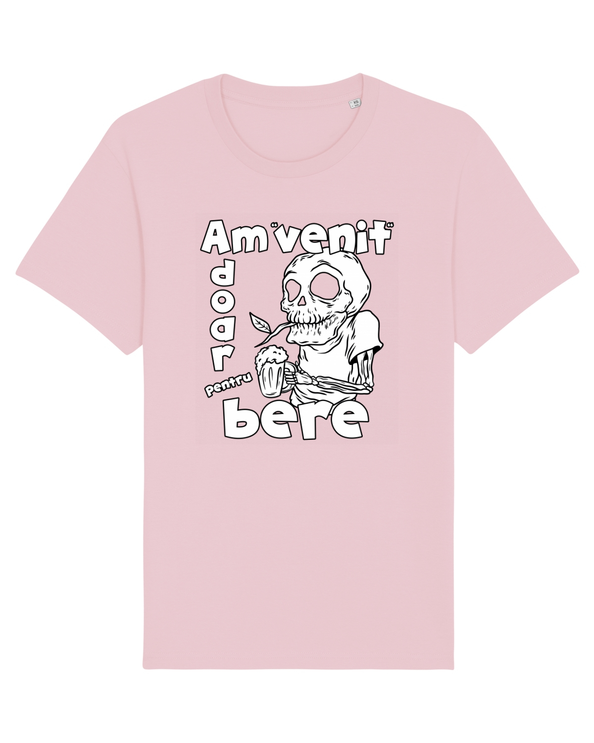 Tricou mânecă scurtă Unisex Rocker Cotton Pink