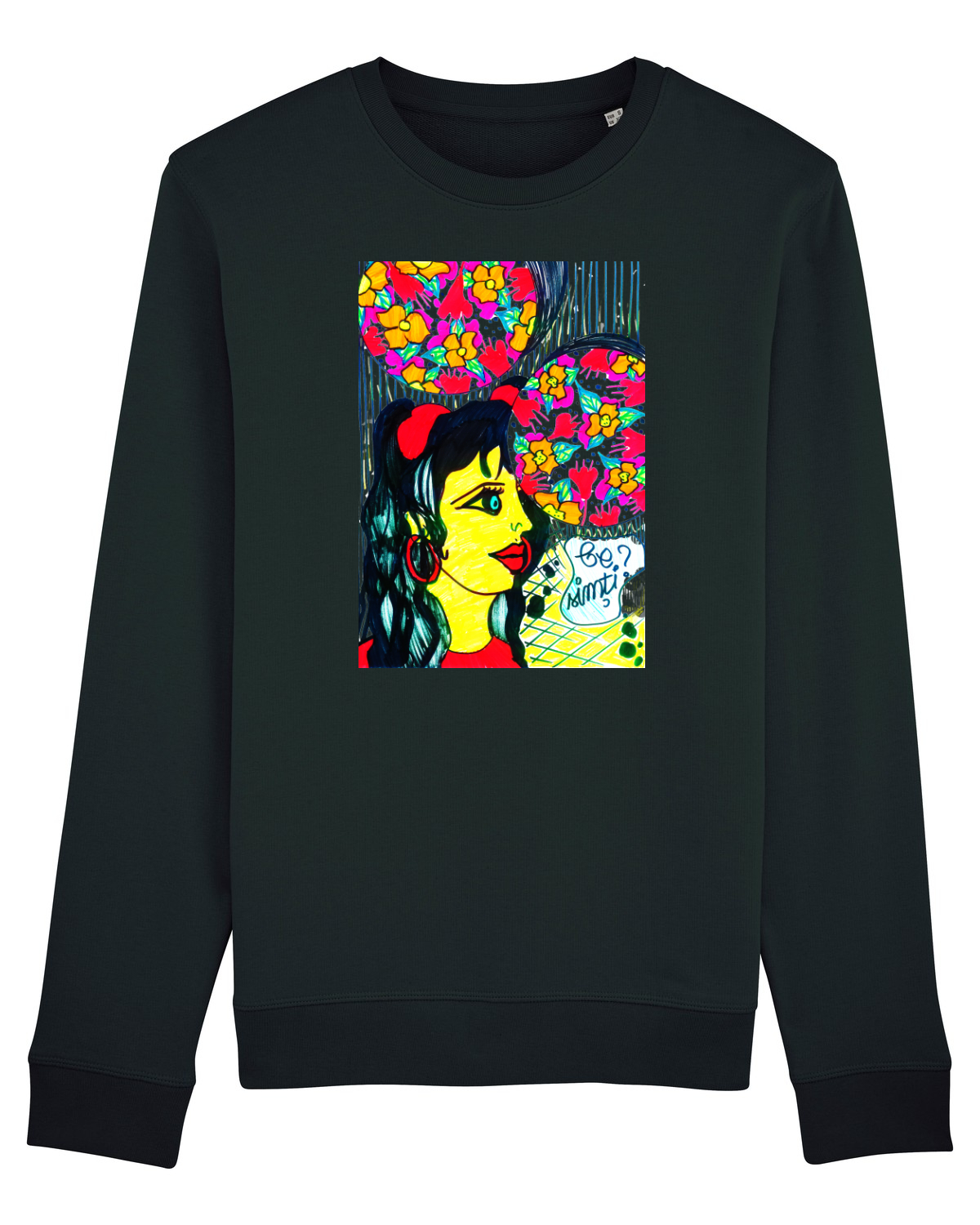 Bluză mânecă lungă Unisex Rise Black