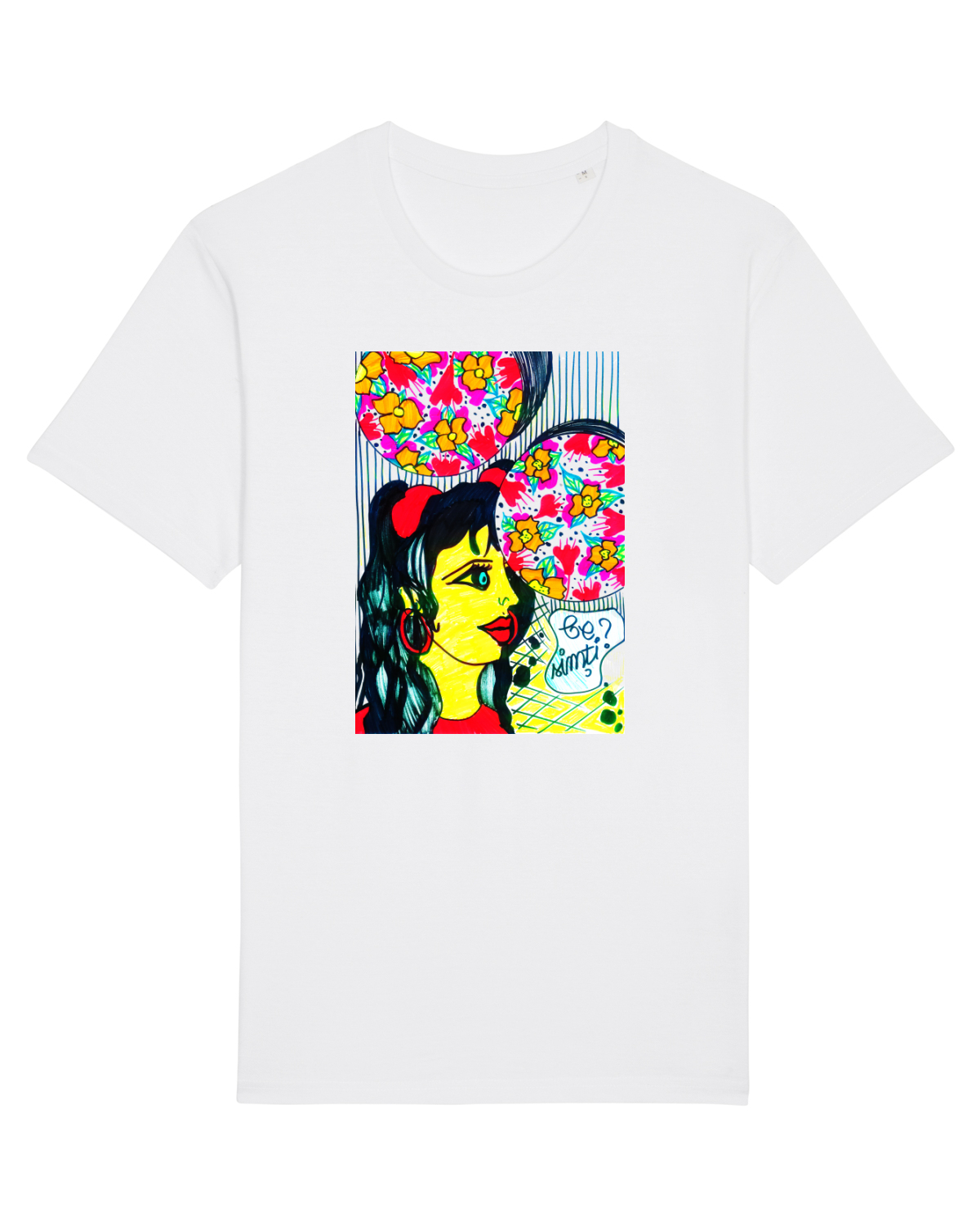 Tricou mânecă scurtă Unisex Rocker White
