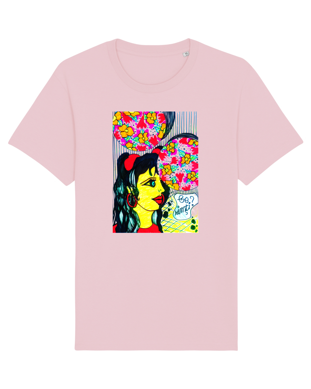 Tricou mânecă scurtă Unisex Rocker Cotton Pink