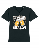 Festivalul Berii Brasov Tricou mânecă scurtă guler V Bărbat Presenter