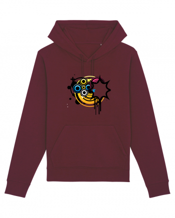 Funky Star Design Burgundy