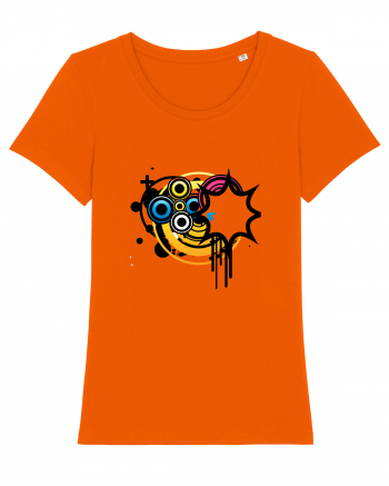 Funky Star Design Bright Orange