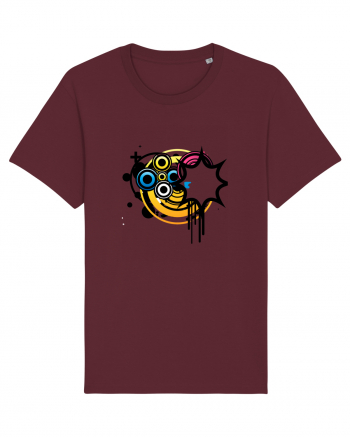 Funky Star Design Burgundy