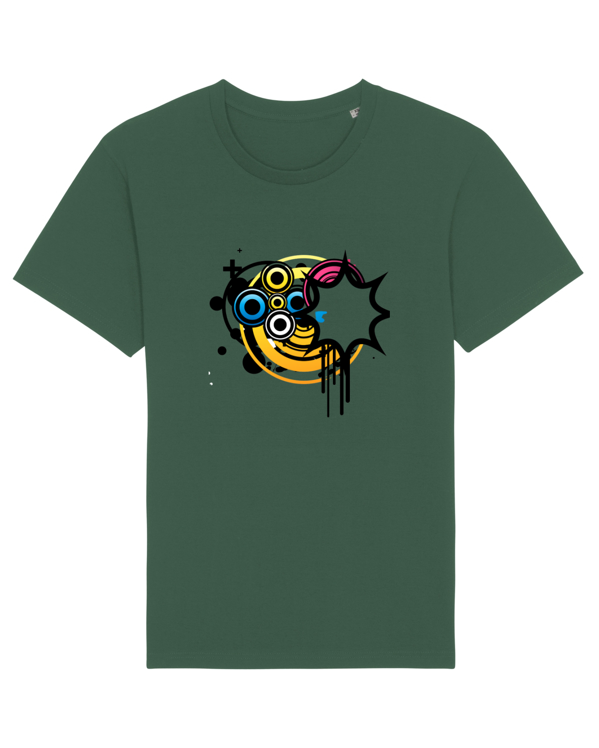Tricou mânecă scurtă Unisex Rocker Bottle Green