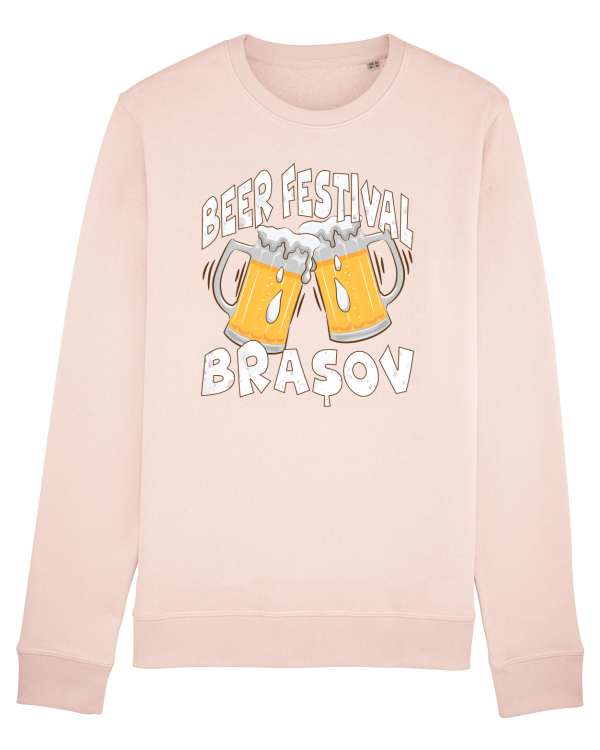 Bluză mânecă lungă Unisex Rise Candy Pink