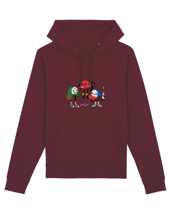 Funky Hats Design Burgundy