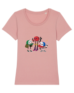 Funky Hats Design Tricou mânecă scurtă guler larg fitted Damă Expresser