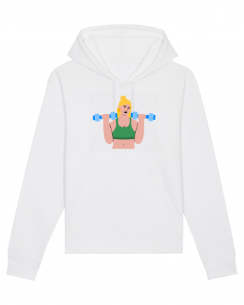 Funky CrossFit Woman Design White