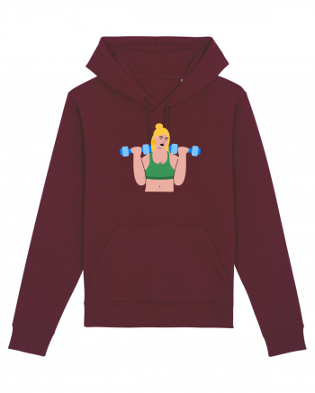 Funky CrossFit Woman Design Burgundy