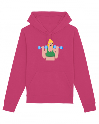 Funky CrossFit Woman Design Raspberry