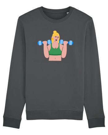 Funky CrossFit Woman Design Anthracite