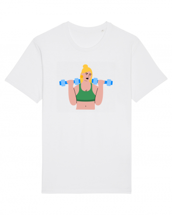 Funky CrossFit Woman Design White