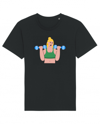 Funky CrossFit Woman Design Black