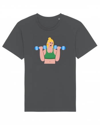 Funky CrossFit Woman Design Anthracite