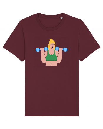 Funky CrossFit Woman Design Burgundy